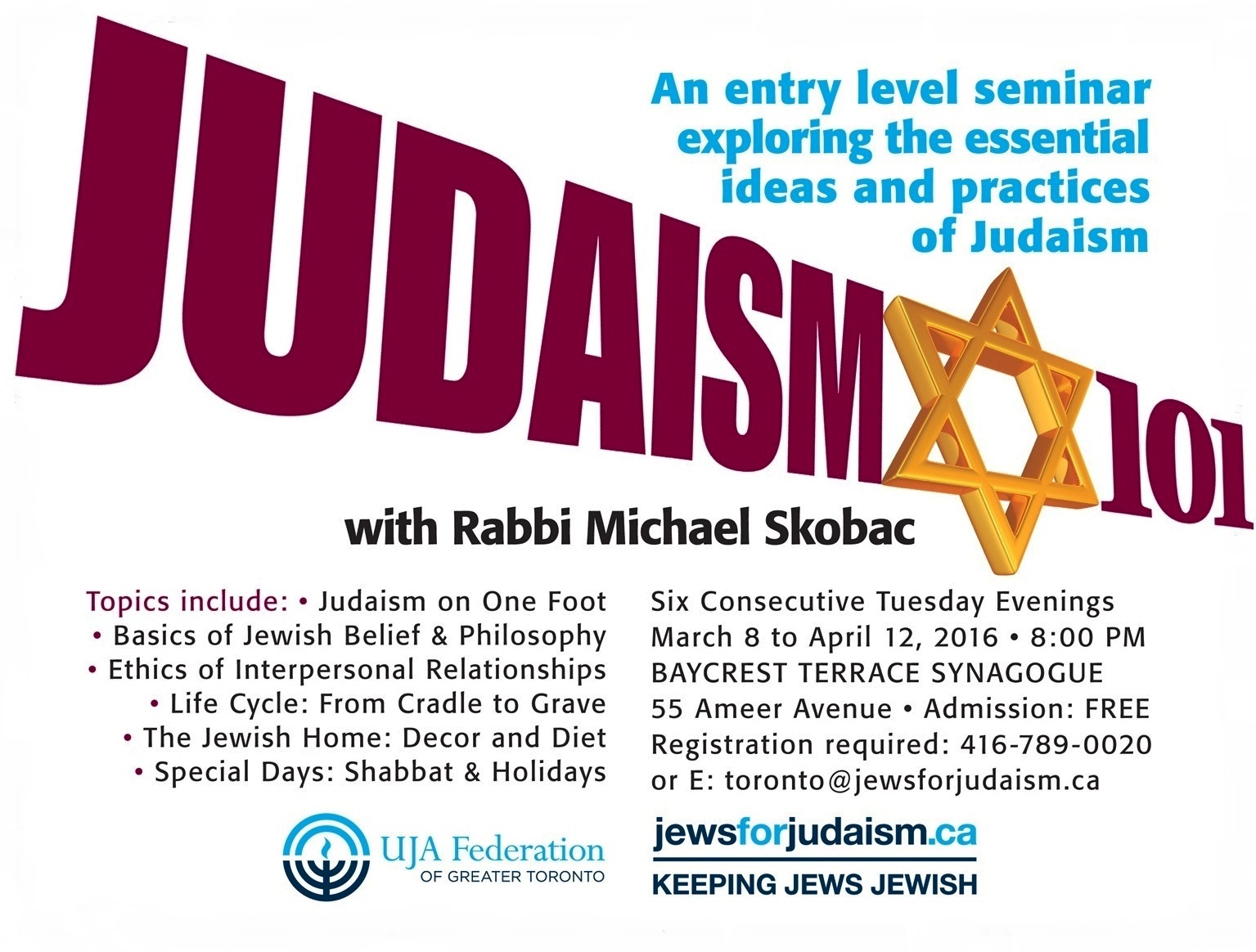 Judaism 101 With Rabbi Michael Skobac