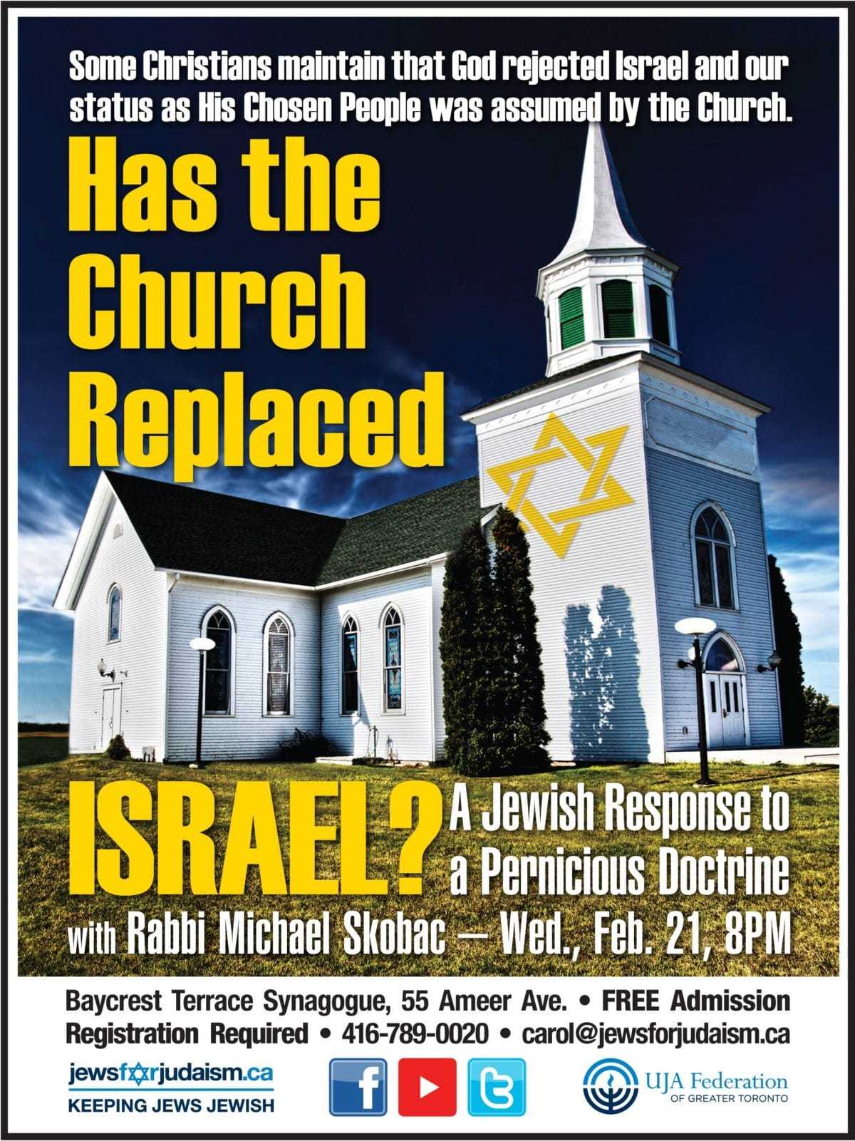 Has The Church Replaced Israel? - Jews For Judaism