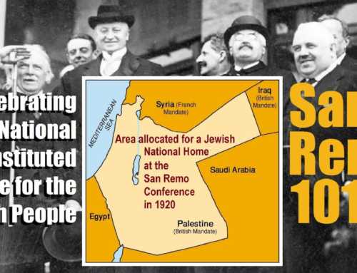 San Remo 101 – Celebrating A National Reconstituted Home For Israel / The Jews