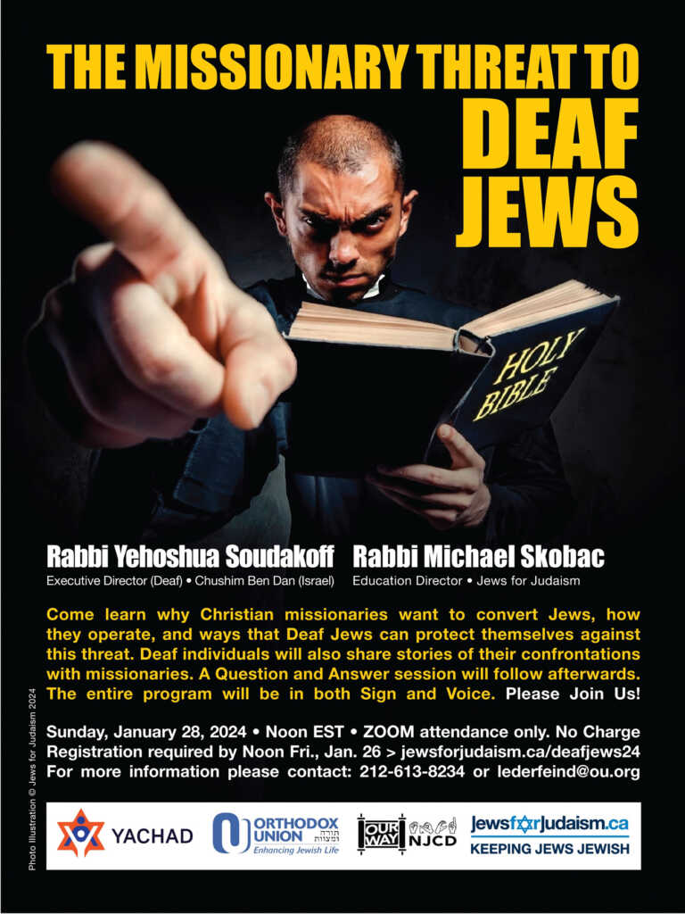THE MISSIONARY THREAT TO DEAF JEWS