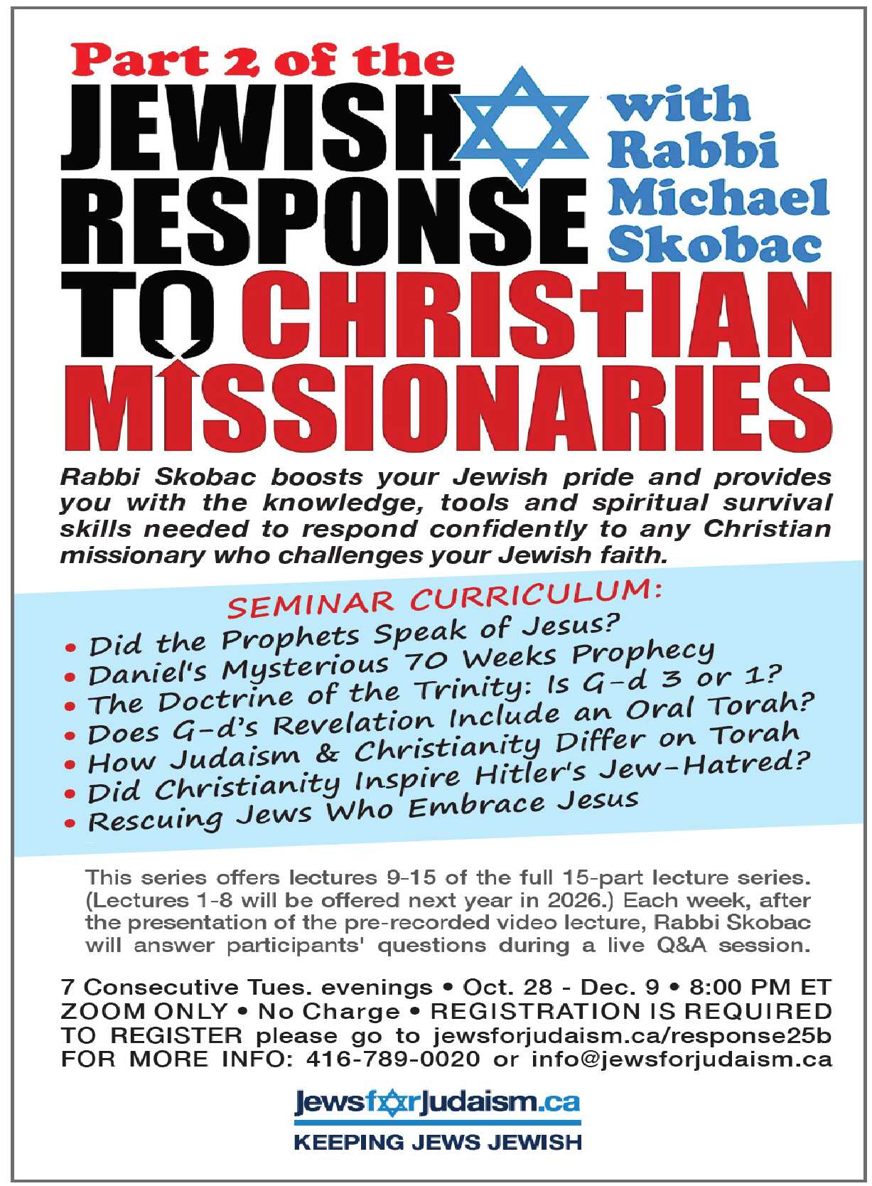 PART 2 OF THE ‘NEW’ JEWISH RESPONSE TO CHRISTIAN MISSIONARIES