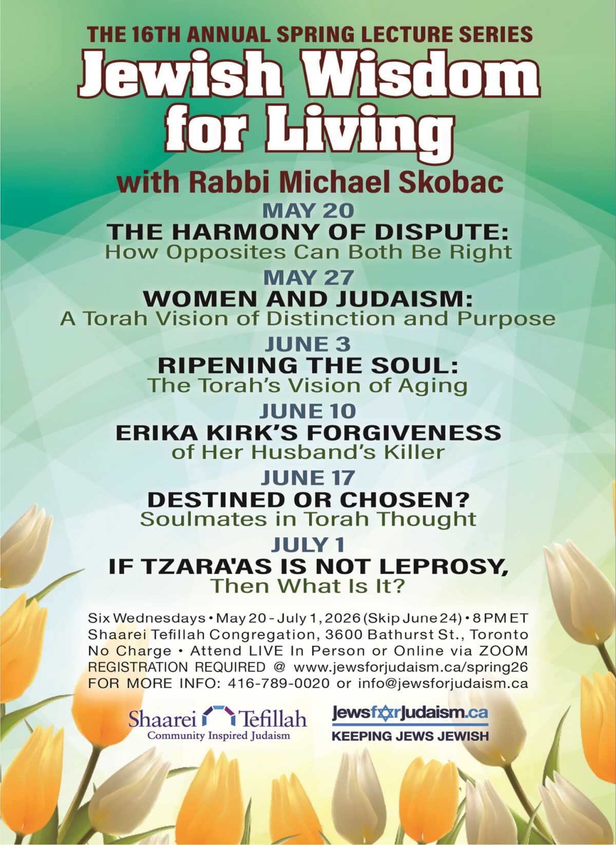 Jewish Nature Spring The Spring Lecture Series 2026 – Jewish Wisdom for Living - Jews for ...